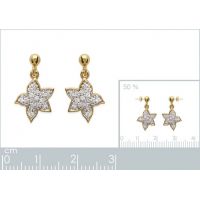 Boucles d'oreilles Papillons OZ Plaqué Or Rhodié