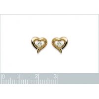 Boucles d'oreilles Coeurs OZ Plaqué Or