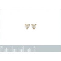 Boucles d'oreilles Coeurs OZ Plaqué Or