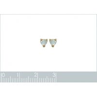 Boucles d'oreilles Coeurs PS Plaqué Or