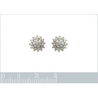 Boucles d'oreilles soleil OZ Plaqué Or Rhodié