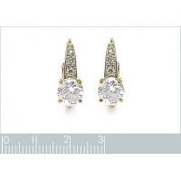 Boucles d'oreilles Dormeuses OZ Plaqué Or Rhodié