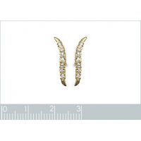 Boucles d'oreilles Virgules OZ Plaqué Or