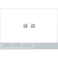 Boucles d'oreilles CRISTAL Plaqué Or