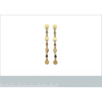 Boucles d'oreilles Pendantes CRISTAL Plaqué Or