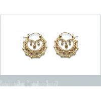 Boucles d'oreilles Créoles Savoyardes PS Plaqué Or