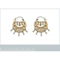 Boucles d'oreilles Créoles Savoyardes OZ Plaqué Or