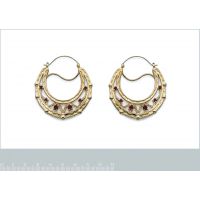 Boucles d'oreilles Créoles Savoyardes PS Plaqué Or