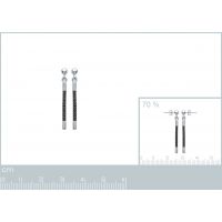 Boucles d'oreilles Oxyde Argent 925/1000 Rhodié