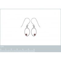 Boucles d'oreillesPendantes Imitation PERLES Argent 925/1000 Rhodié