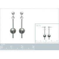 Boucles d'oreilles Pendantes Imitation PERLES Argent 925/1000 Rhodié